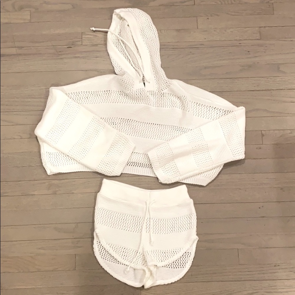 NASTY GAL | Hoodie & Short Beachwear Set